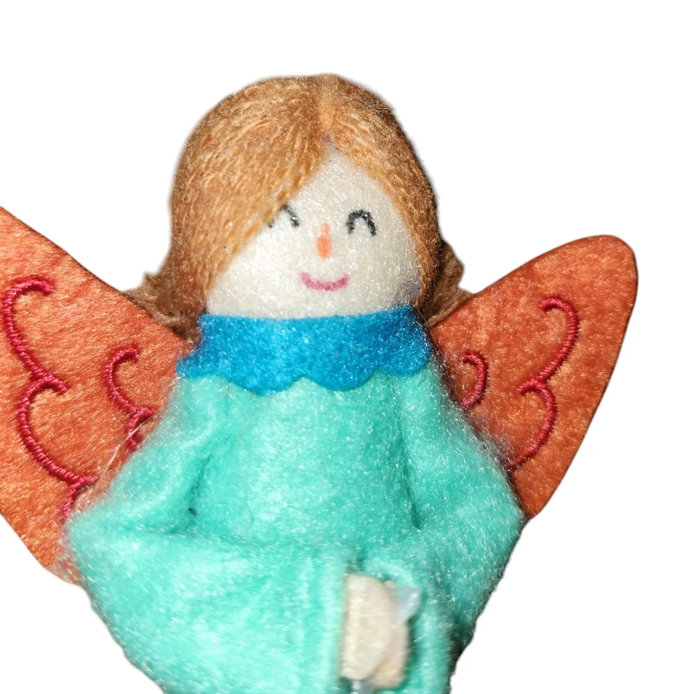Colorful Felt Target Angel Ornament. 2022